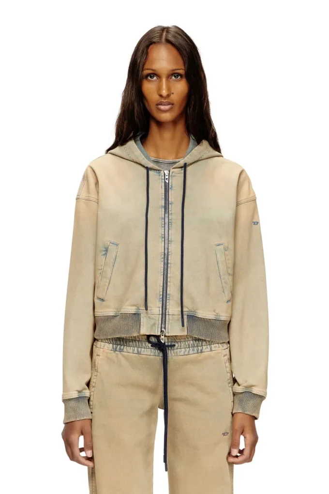 de-giri-crop jogg Zipped hoodie in coloured JoggJeans de-giri-crop jogg Zipped hoodie in coloured JoggJeans