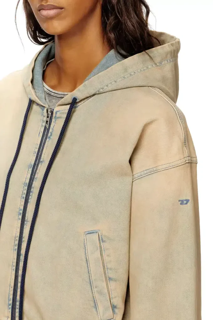 de-giri-crop jogg Zipped hoodie in coloured JoggJeans de-giri-crop jogg Zipped hoodie in coloured JoggJeans