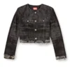de-graffy-fsh Jacket in lasered cotton-hemp denim de-graffy-fsh Jacket in lasered cotton-hemp denim