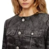 de-graffy-fsh Jacket in lasered cotton-hemp denim de-graffy-fsh Jacket in lasered cotton-hemp denim