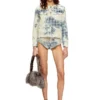 de-grafy-fsh Jacket in houndstooth-weave denim de-grafy-fsh Jacket in houndstooth-weave denim