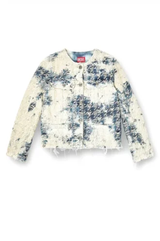 de-grafy-fsh Jacket in houndstooth-weave denim