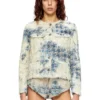 de-grafy-fsh Jacket in houndstooth-weave denim de-grafy-fsh Jacket in houndstooth-weave denim