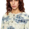 de-grafy-fsh Jacket in houndstooth-weave denim de-grafy-fsh Jacket in houndstooth-weave denim