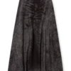 de-hannie-fsh Full skirt in lasered cotton-hemp denim de-hannie-fsh Full skirt in lasered cotton-hemp denim