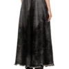 de-hannie-fsh Full skirt in lasered cotton-hemp denim de-hannie-fsh Full skirt in lasered cotton-hemp denim