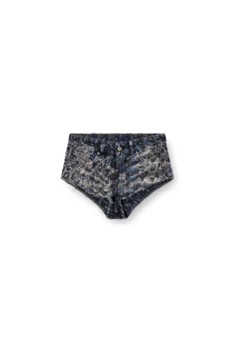 de-jizz-fsh2 Shorts in houndstooth tie-dye denim