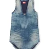 de-laris-dress-s Short dress in marbled denim de-laris-dress-s Short dress in marbled denim