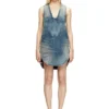 de-laris-dress-s Short dress in marbled denim de-laris-dress-s Short dress in marbled denim