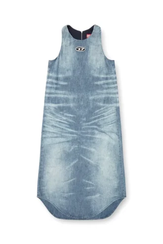 de-lina-s Long dress in marbled denim