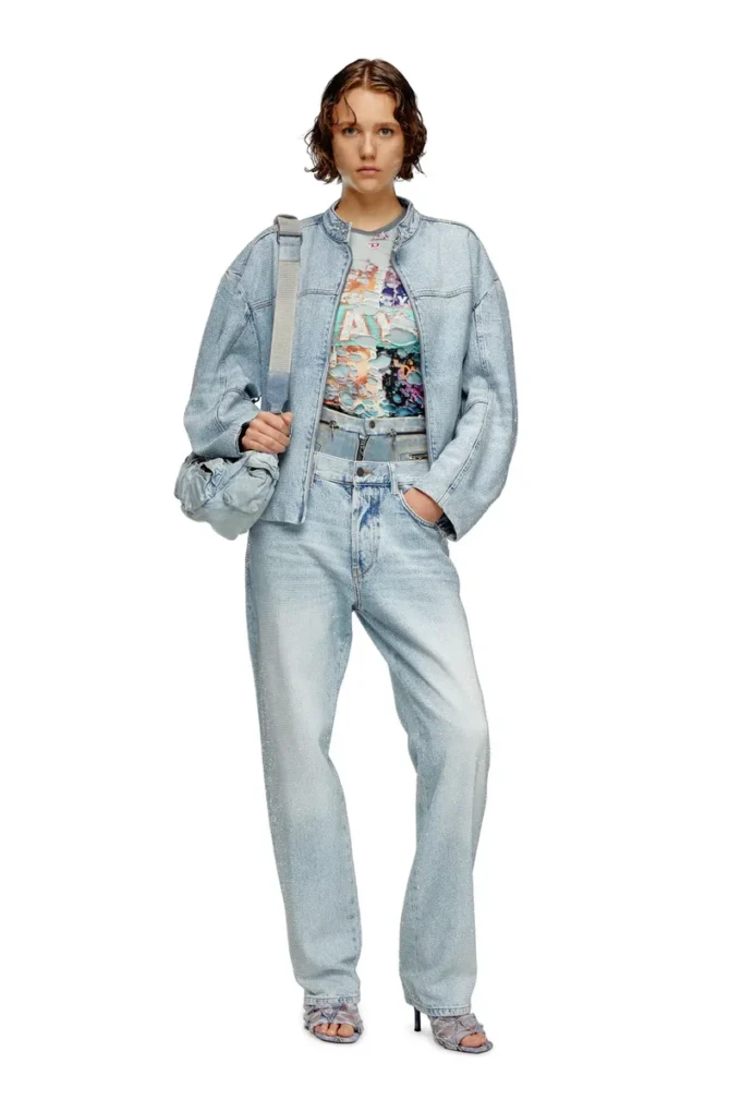 de-marge-fse Oversized jacket in crystal denim de-marge-fse Oversized jacket in crystal denim
