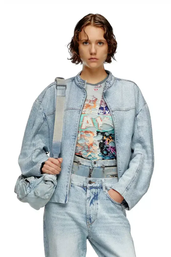 de-marge-fse Oversized jacket in crystal denim de-marge-fse Oversized jacket in crystal denim