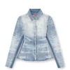de-masly-fsh Shirt in distressed honeycomb denim de-masly-fsh Shirt in distressed honeycomb denim