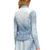 de-masly-fsh Shirt in distressed honeycomb denim de-masly-fsh Shirt in distressed honeycomb denim