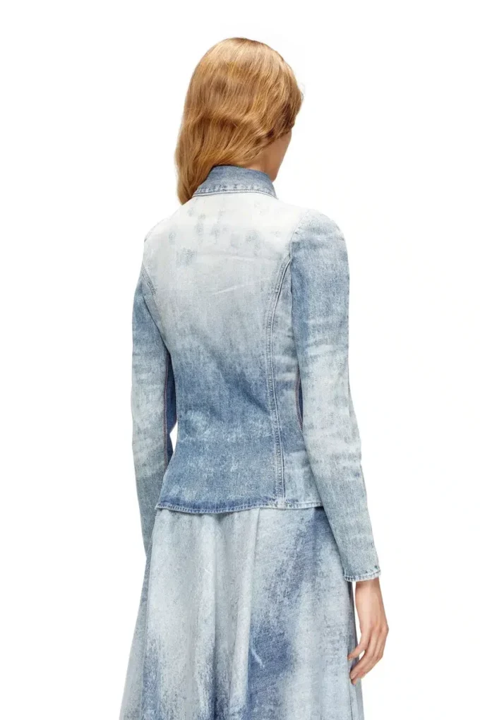 de-masly-fsh Shirt in distressed honeycomb denim de-masly-fsh Shirt in distressed honeycomb denim