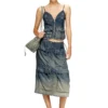 de-mellis-s Top in gradient fluid denim de-mellis-s Top in gradient fluid denim