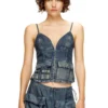 de-mellis-s Top in gradient fluid denim de-mellis-s Top in gradient fluid denim