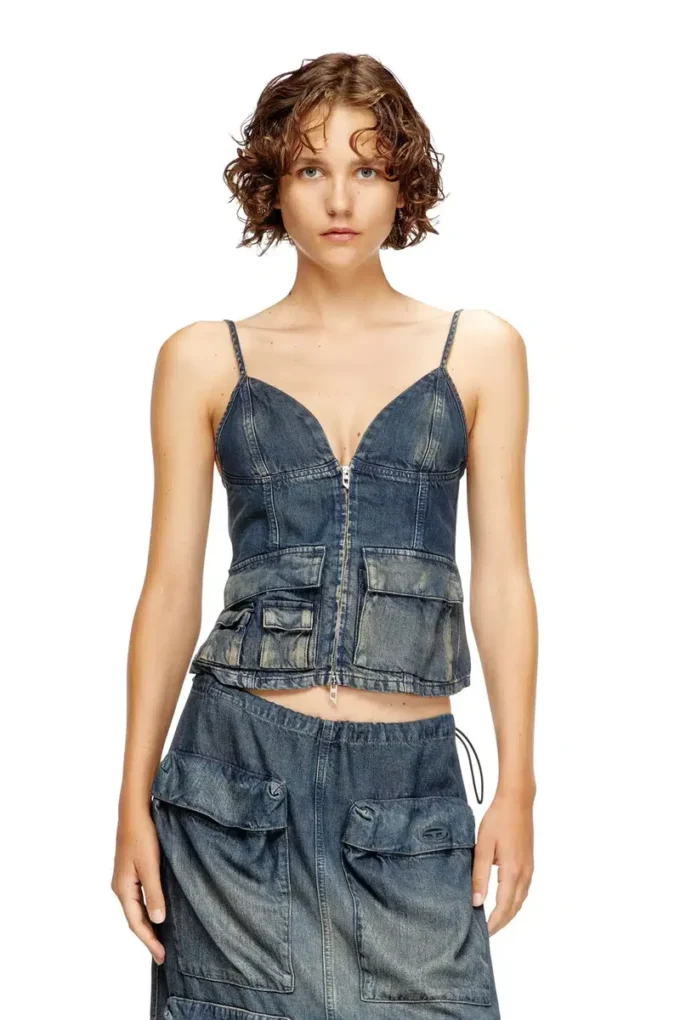 de-mellis-s Top in gradient fluid denim de-mellis-s Top in gradient fluid denim