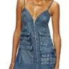 de-melvi-s Dress in fluid laser-worn denim de-melvi-s Dress in fluid laser-worn denim