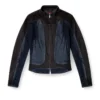 de-morny-s Biker-style jacket in bicolour denim de-morny-s Biker-style jacket in bicolour denim