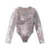 de-nikki-ls-fse Bodysuit in shimmering denim de-nikki-ls-fse Bodysuit in shimmering denim