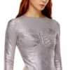 de-nikki-ls-fse Bodysuit in shimmering denim de-nikki-ls-fse Bodysuit in shimmering denim