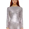 de-nikki-ls-fse Bodysuit in shimmering denim de-nikki-ls-fse Bodysuit in shimmering denim