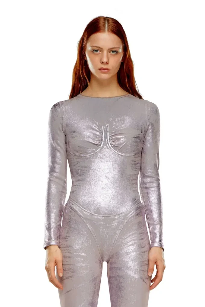 de-nikki-ls-fse Bodysuit in shimmering denim de-nikki-ls-fse Bodysuit in shimmering denim