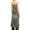 de-olivia-fsh Midi dress in houndstooth-weave denim de-olivia-fsh Midi dress in houndstooth-weave denim