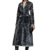 de-pia-fse Coat in pinstriped devoré denim de-pia-fse Coat in pinstriped devoré denim