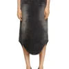 de-plumy-s Denim midi skirt with shadow effect de-plumy-s Denim midi skirt with shadow effect