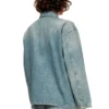 de-priss Henley top in utility-style denim de-priss Henley top in utility-style denim