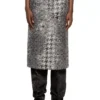 de- rathian-fsh Midi skirt in Prince of Wales jacquard denim de- rathian-fsh Midi skirt in Prince of Wales jacquard denim