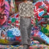 de- rathian-fsh Midi skirt in Prince of Wales jacquard denim de- rathian-fsh Midi skirt in Prince of Wales jacquard denim