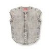 de-roset-s Short-sleeve denim shirt with athletic stripes de-roset-s Short-sleeve denim shirt with athletic stripes