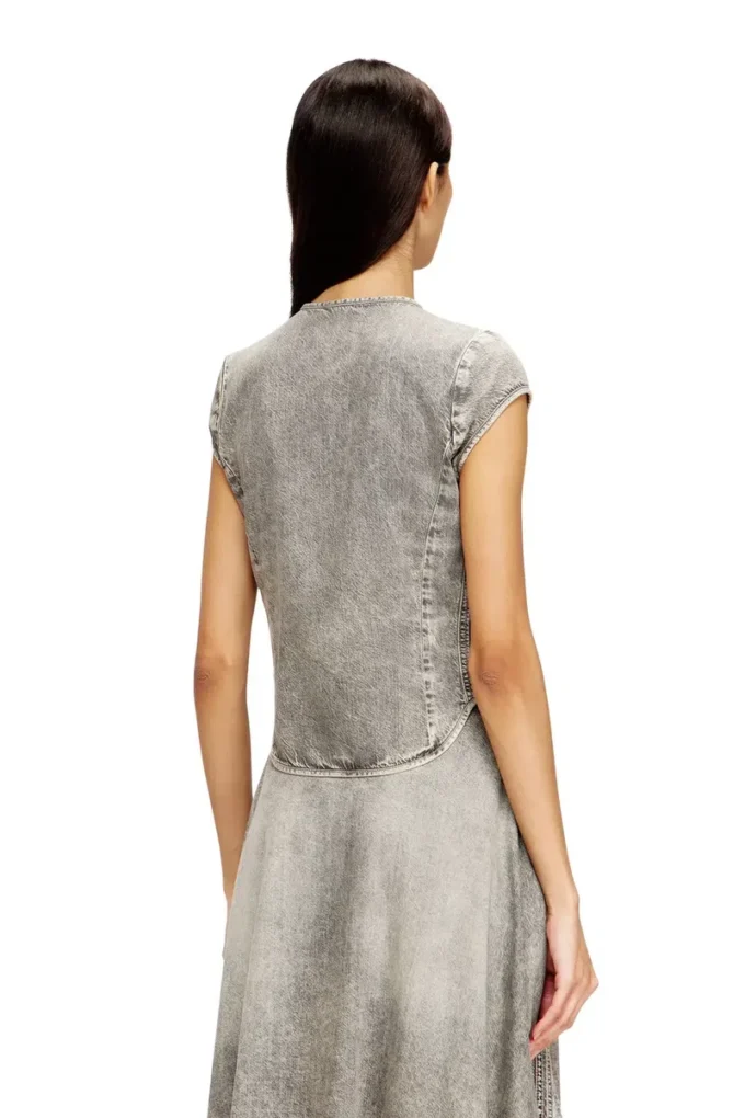 de-roset-s Short-sleeve denim shirt with athletic stripes de-roset-s Short-sleeve denim shirt with athletic stripes