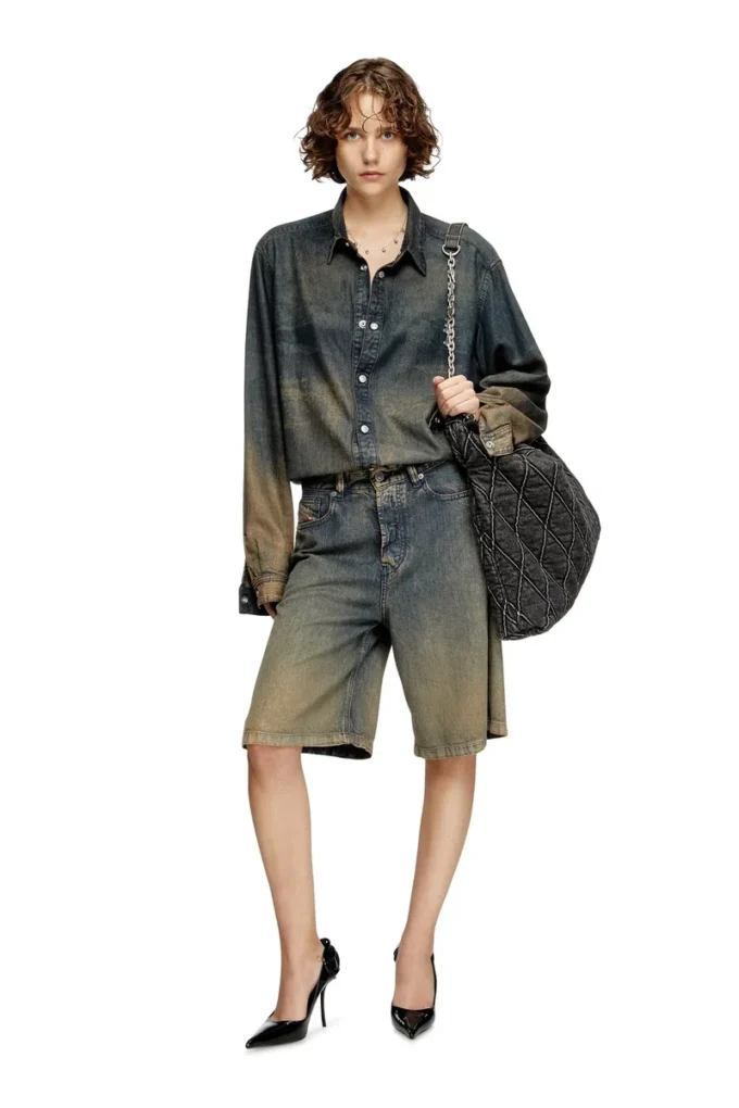 de-sire-short-s Shorts in fluid shaded denim