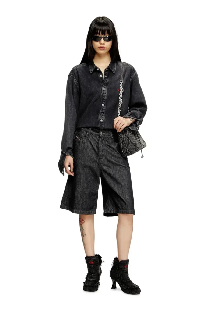 de-sire-short Shorts in rinse-wash denim de-sire-short Shorts in rinse-wash denim