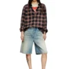 de-sire-short Shorts in worn-effect denim de-sire-short Shorts in worn-effect denim