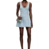 de-sweeney-s1 Short dress in houndstooth denim with crystals de-sweeney-s1 Short dress in houndstooth denim with crystals
