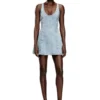 de-sweeney-s1 Short dress in houndstooth denim with crystals de-sweeney-s1 Short dress in houndstooth denim with crystals