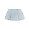 de-sweny-s Mini skirt in graphic denim with crystals