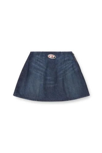 de-sweny-s1 Mini skirt in Prince of Wales denim