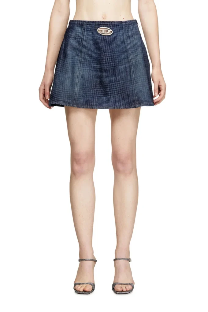 de-sweny-s1 Mini skirt in Prince of Wales denim de-sweny-s1 Mini skirt in Prince of Wales denim