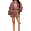 de-ton Denim miniskirt with patch pockets de-ton Denim miniskirt with patch pockets