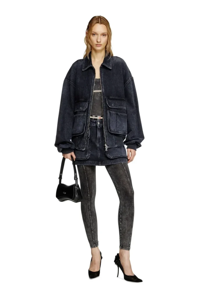 de-ton Mini skirt in batavia-weave denim de-ton Mini skirt in batavia-weave denim