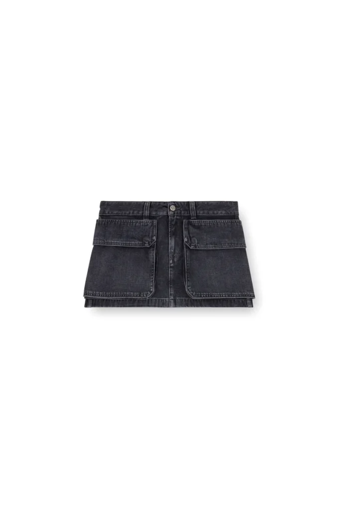 de-ton Mini skirt in batavia-weave denim de-ton Mini skirt in batavia-weave denim