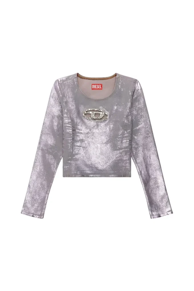 de-top1-fse Long-sleeve top with crystal plaque