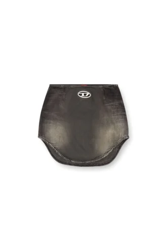 de-vany-s Denim mini skirt with Oval D logo de-vany-s Denim mini skirt with Oval D logo