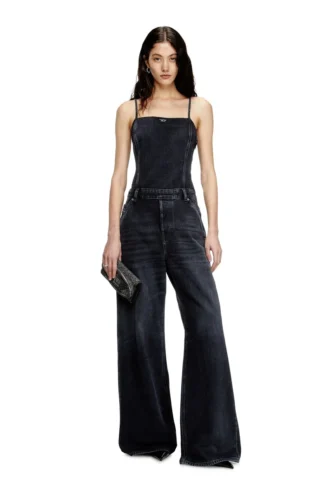de-vors Strappy jumpsuit in batavia-weave denim